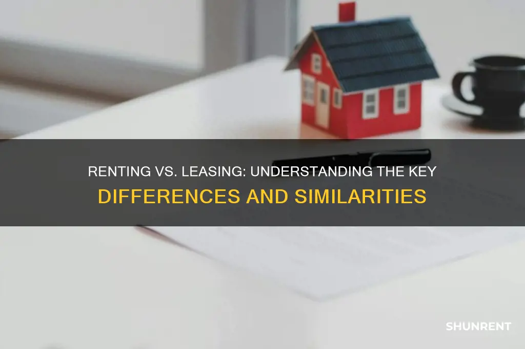 is renting and leasing the same thing