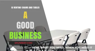 Renting Chairs and Tables: A Profitable Business Idea Explored