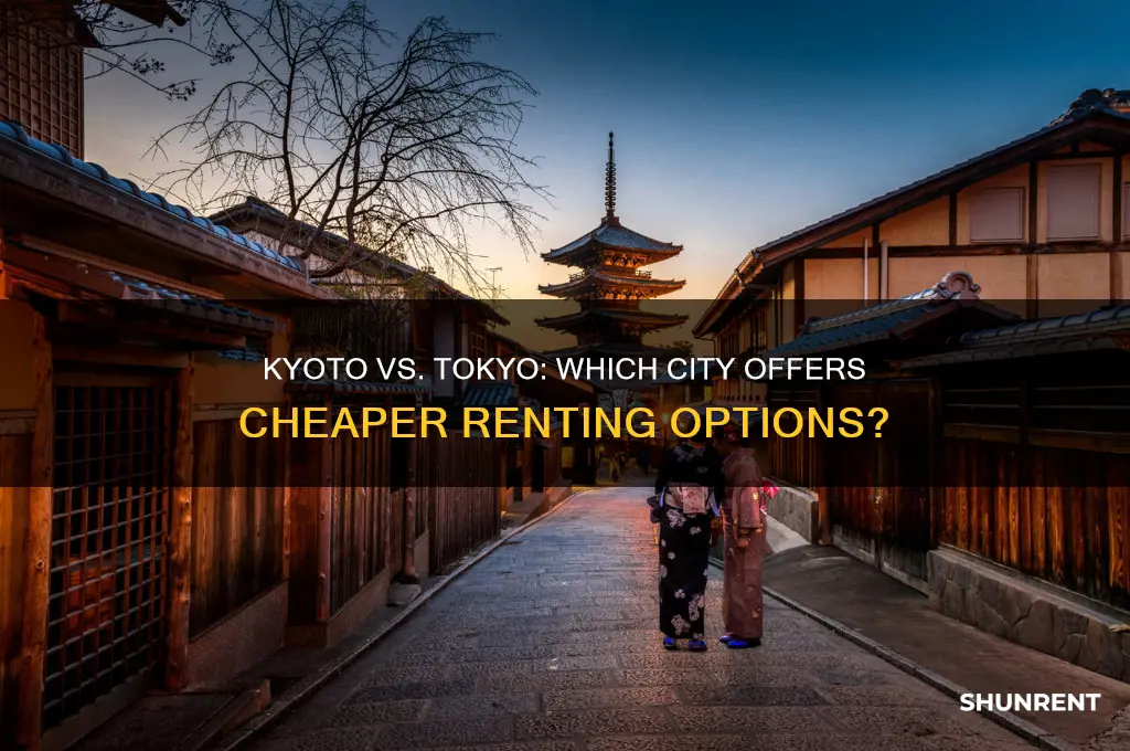 is renting in kyoto cheaper than tokyo