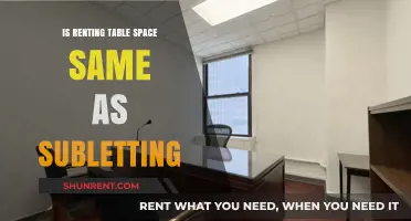 Renting Table Space vs. Subletting: Understanding the Legal Differences
