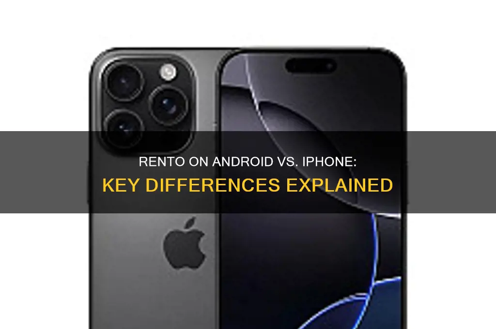 is rento different on android and iphone