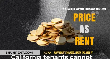 Security Deposit vs. Rent: Understanding the Typical Cost Relationship