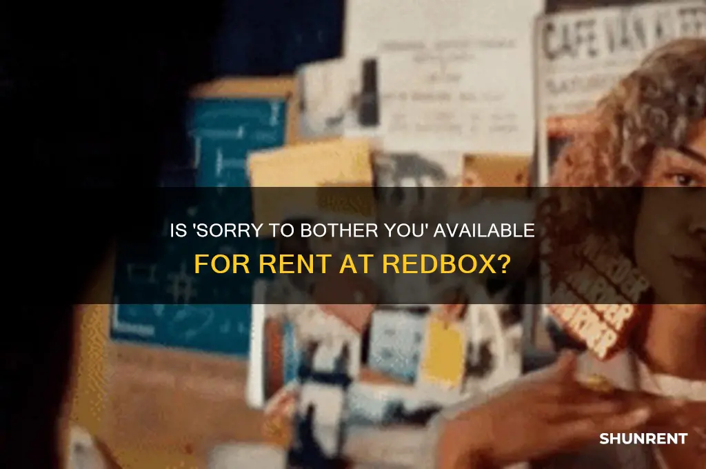 is sorry to bother you available on redbox to rent