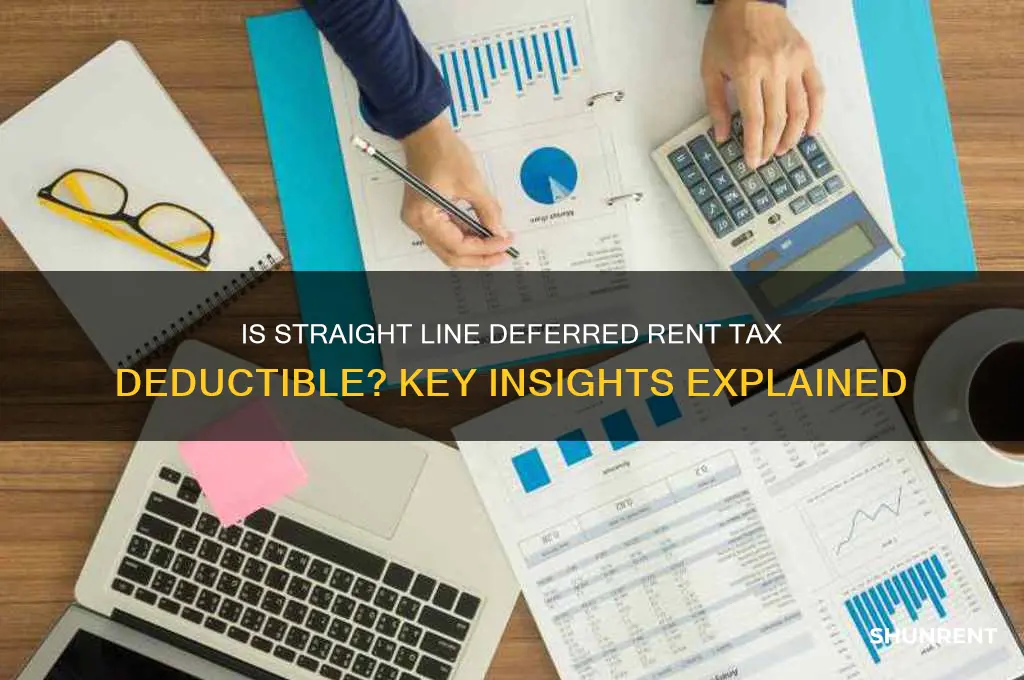 is straight line deferred rent tax deductible