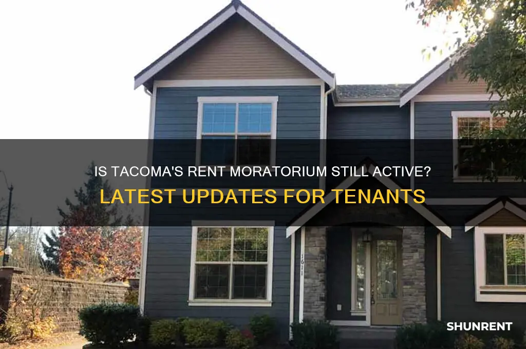 is tacoma wa rent moratorium still in on