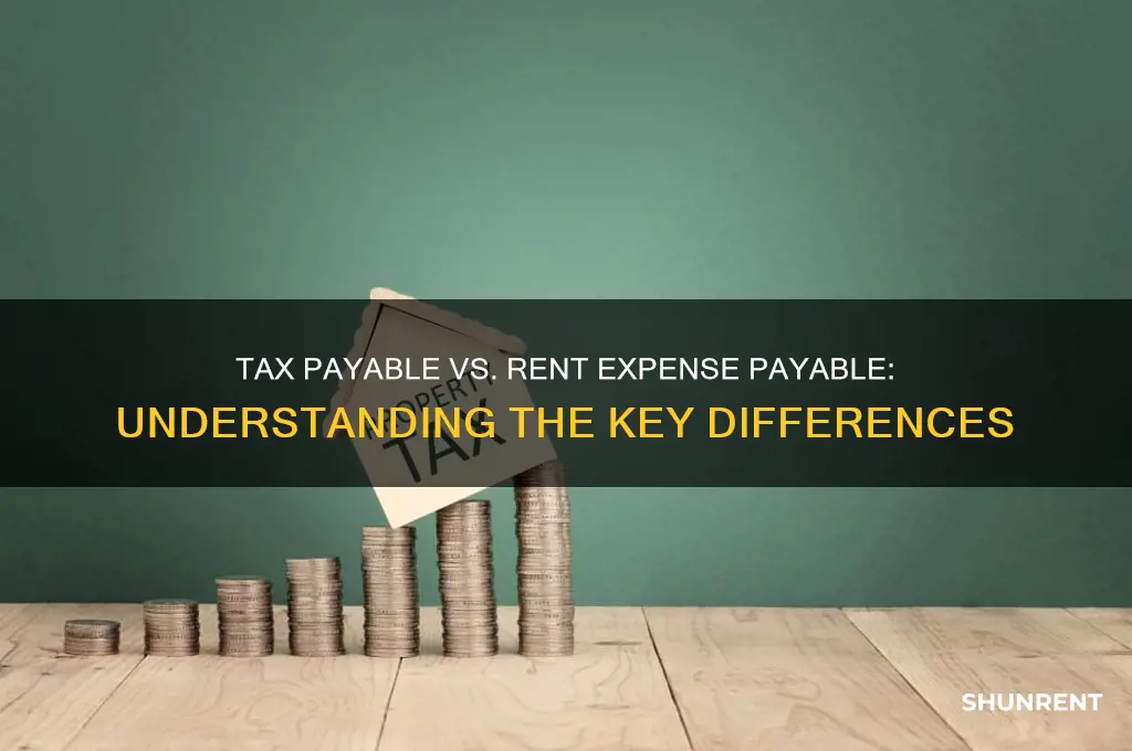 is tax payable the same as rent expense payable