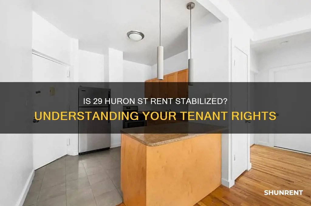 is the 29 huron st rent stabilized