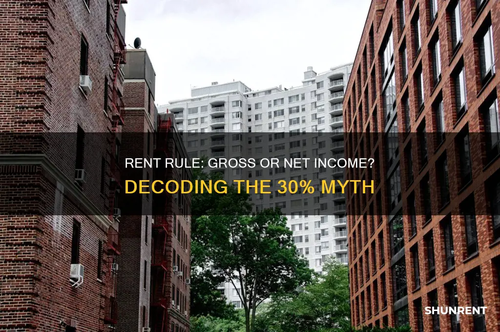 is the 30 rent rule of gross or after taxes
