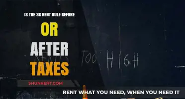 Rent Rule Dilemma: Before or After Taxes for 3x Income?