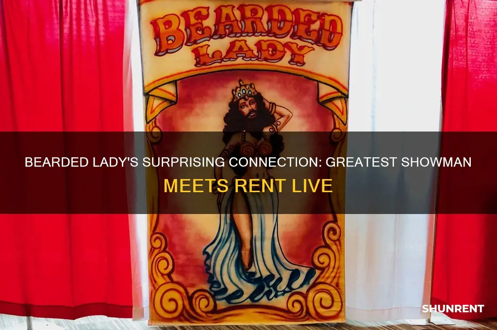 is the bearded lady from greatest showman in rent live