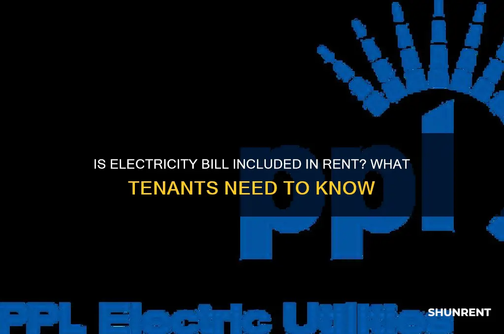 is the electricity bill included in rent