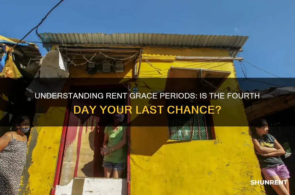 is the fourth and the grace period for rent