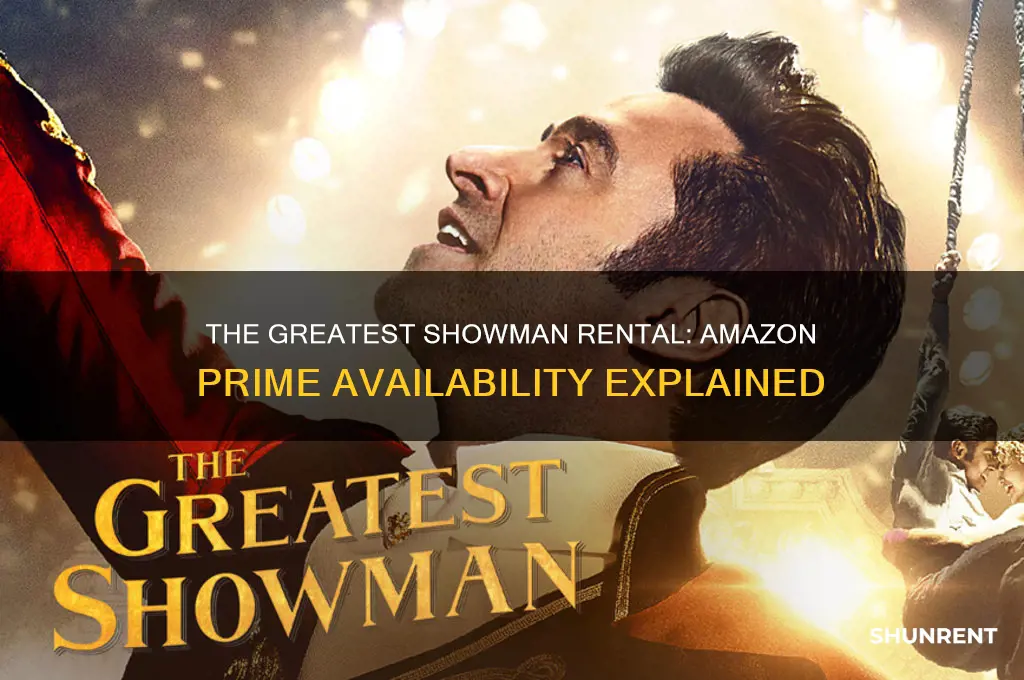 is the greatest showman available to rent on amazon prime