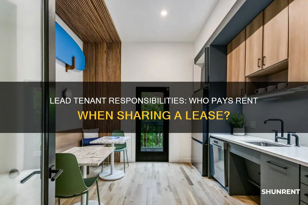 is the lead tenant responsible for rent