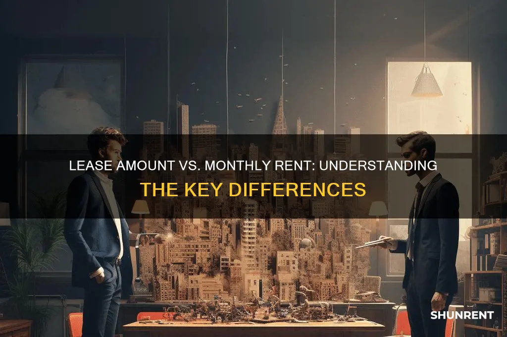 is the lease amount the same as minthly rent