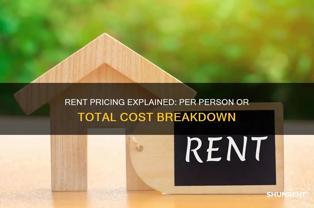 is the price of rent per person or total