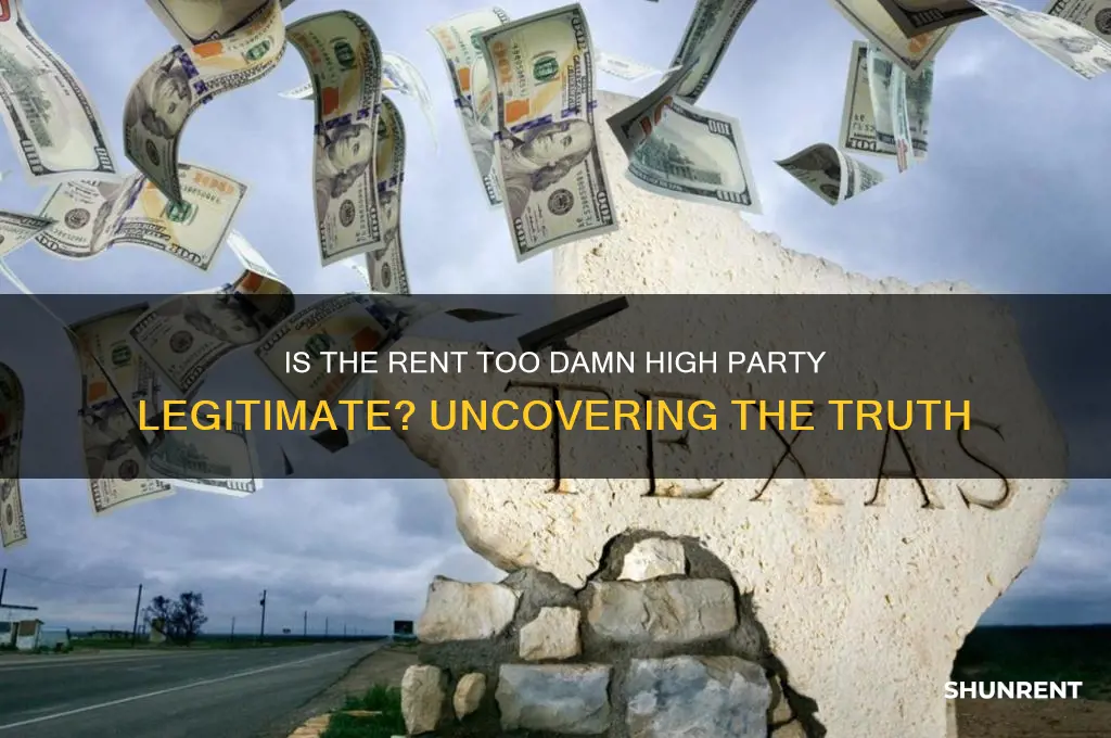is the rent is too damn high party real
