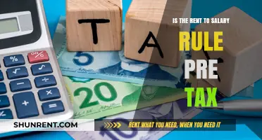 Understanding the Rent-to-Salary Rule: Pre-Tax or Post-Tax Calculation?