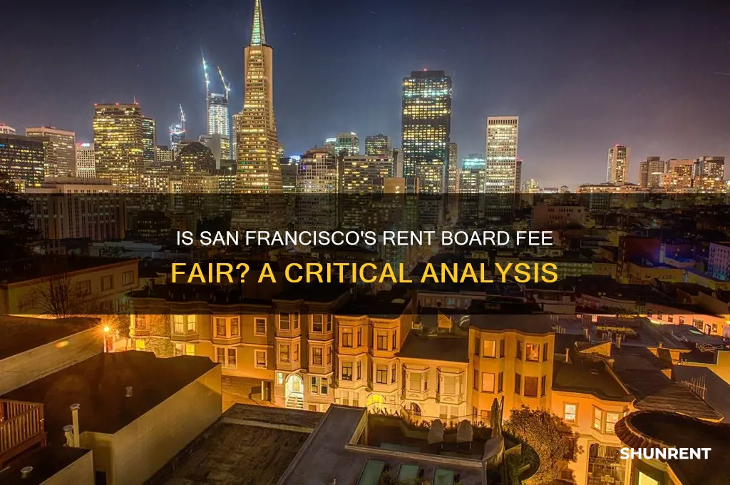 is the san francisco rent board fee fair