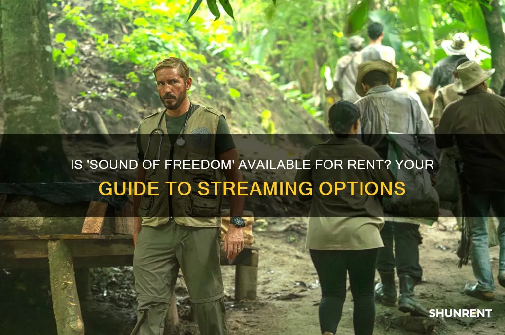 is the sound of freedom available for rent