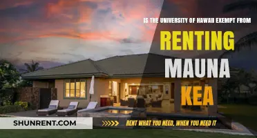Is University of Hawaii Exempt from Renting Mauna Kea?