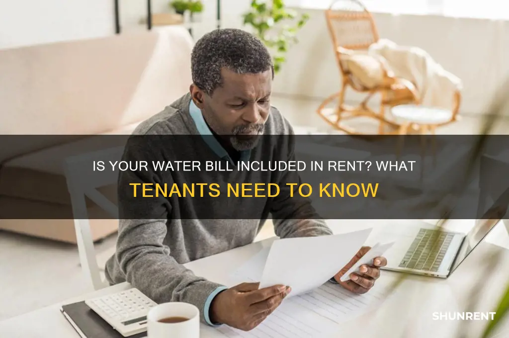 is the water bill included in rent