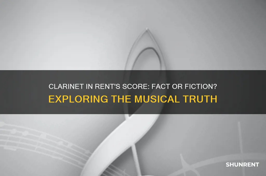 is there a clarinet in the score for rent