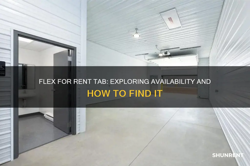 is there a for rent tab on flex