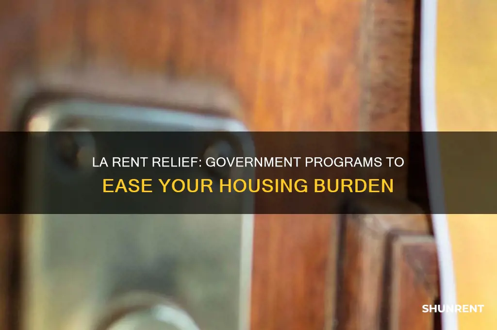 is there a goverment program for rent relief in la
