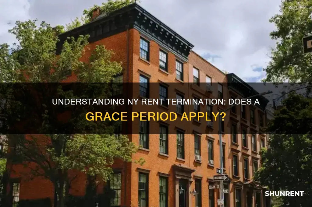 is there a grace period for rent termination in ny