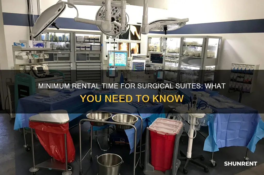 is there a minimum time to rent a surgical suite