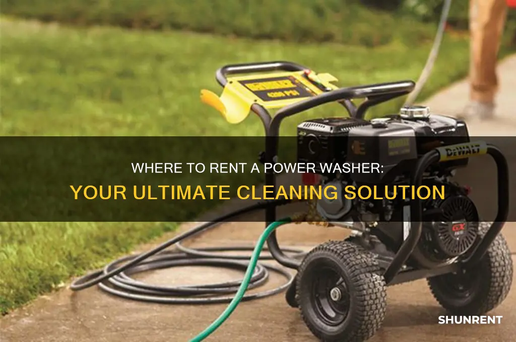 is there a place to rent power washer