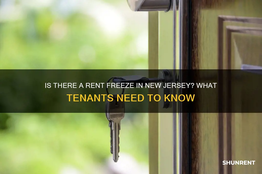 is there a rent freeze in new jersey