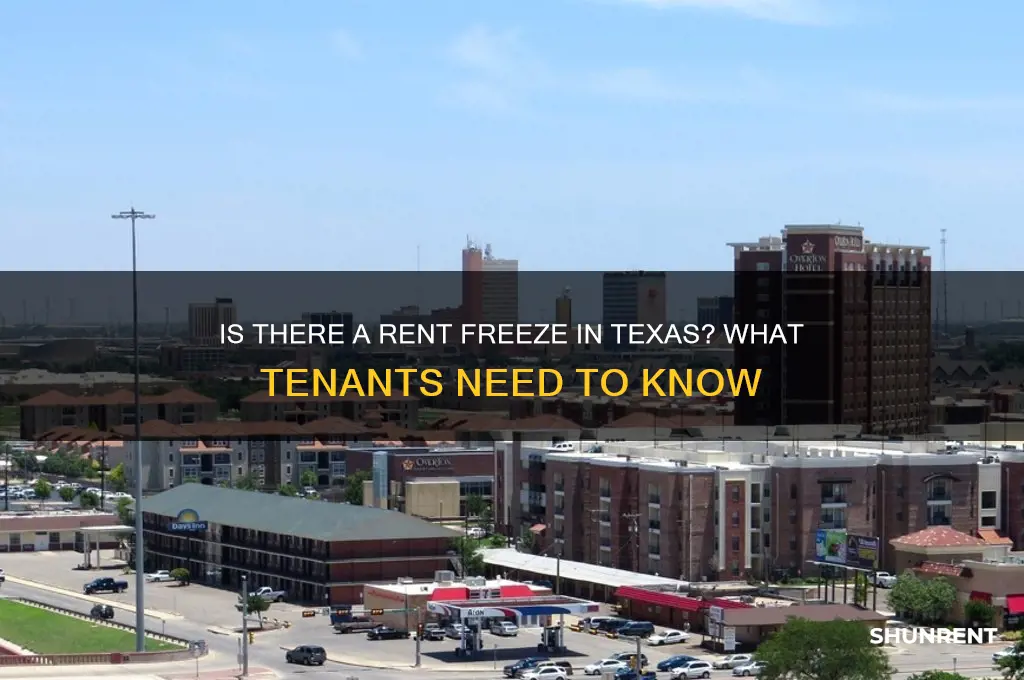 is there a rent freeze in texas