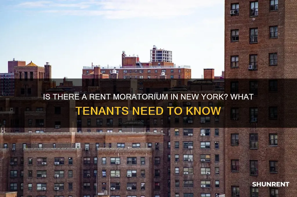 is there a rent moratorium in new york
