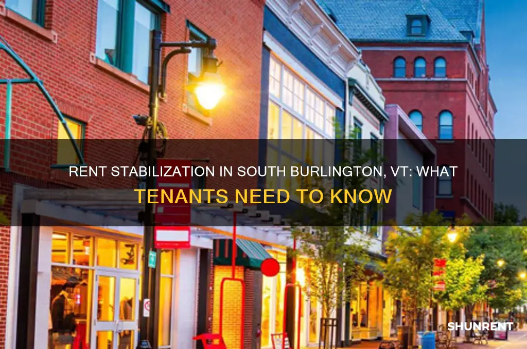 is there a rent stabilization law in south burlington vt