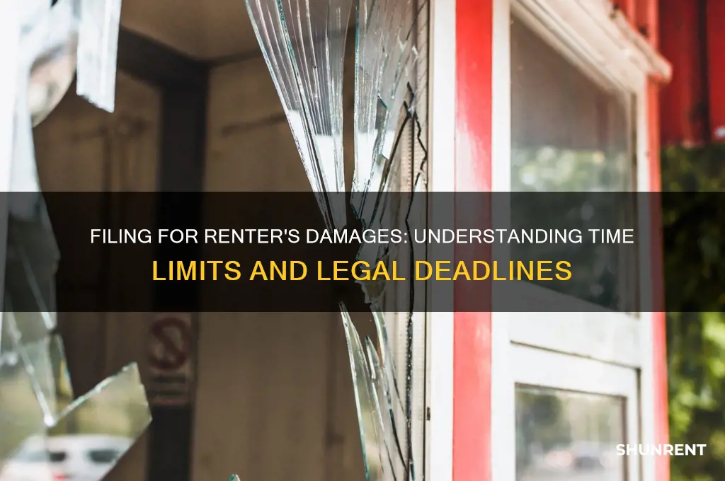 is there a time limit on filing for renter