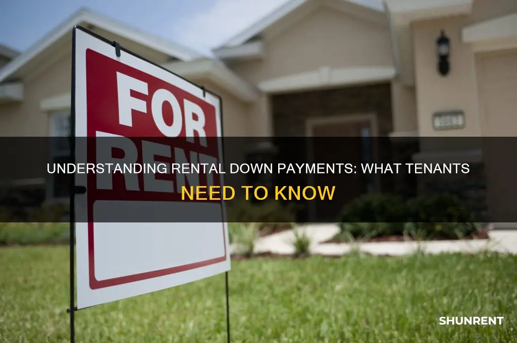 is there an initial down payment for renting