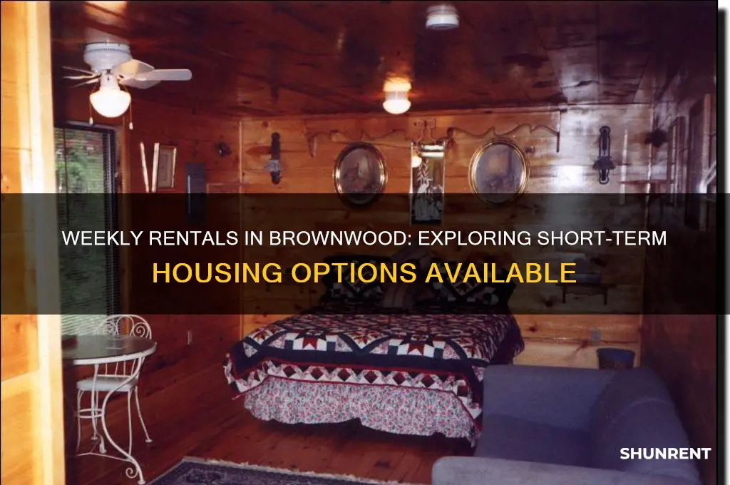 is there anything to rent by the week in brownwood