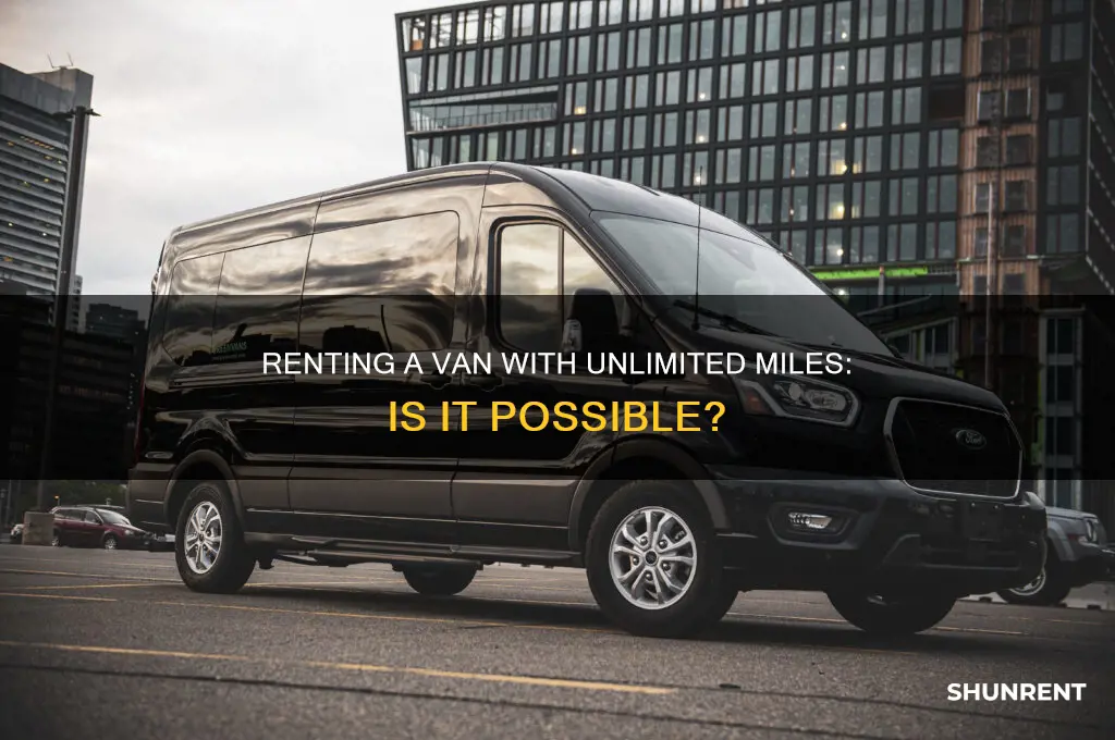 is there anyway to rent a van with unlimeted miles