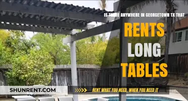 Where to Rent Long Tables in Georgetown, TX: A Quick Guide