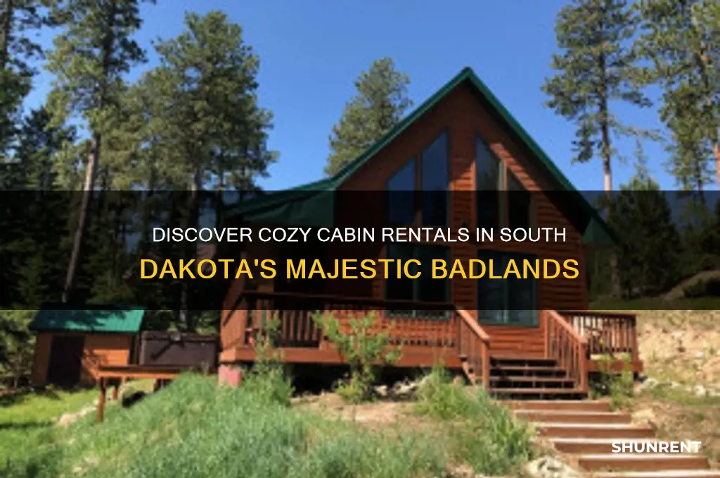 is there cabins for rent in the badlands south dakota