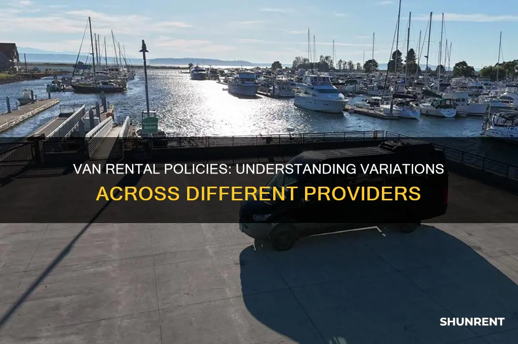 is there different policies for renting a van