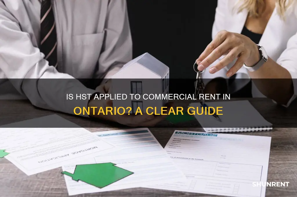 is there hst on commercial rent in ontario