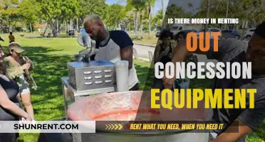 Profitable Concession Equipment Rentals: A Lucrative Side Hustle Opportunity