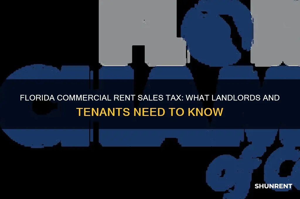 is there sales tax on commercial rent in florida