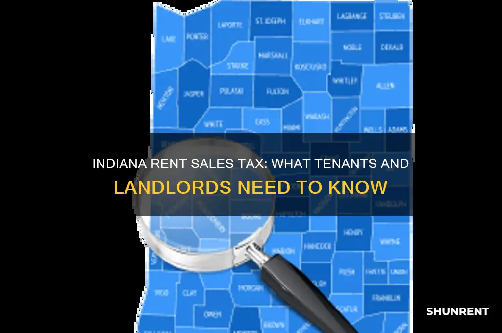 is there sales tax on rent in indiana