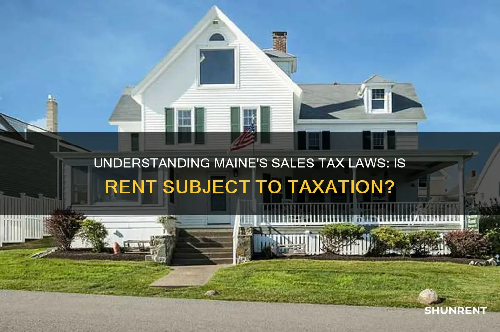 is there sales tax on rent in maine
