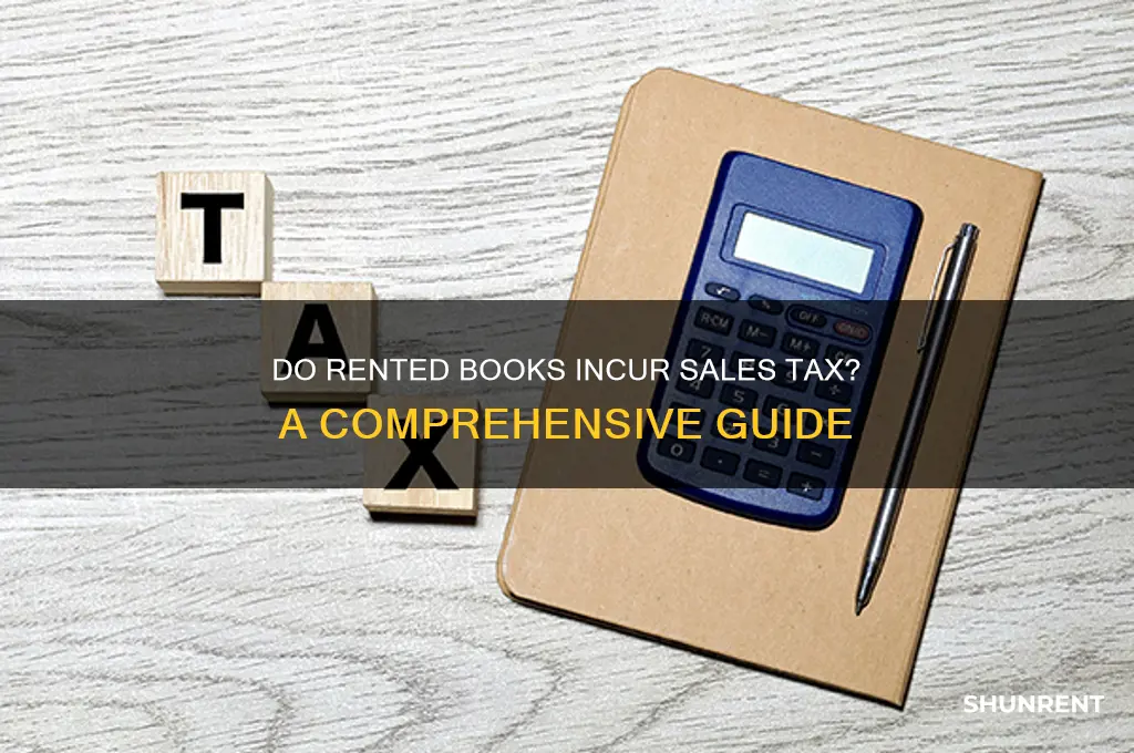 is there sales tax on rented books