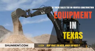 Texas Sales Tax on Rented Construction Equipment: What You Need to Know